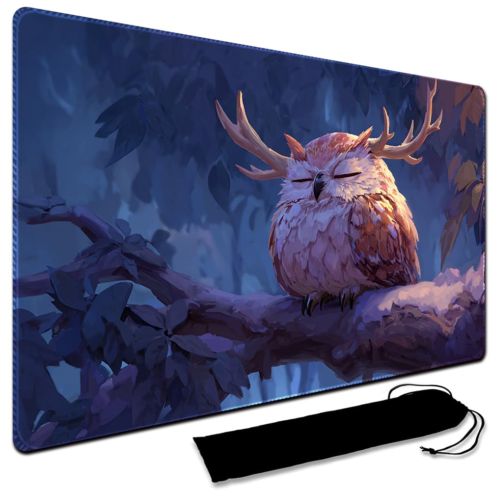 MTG Playmat,With Waterproof Storage black Bag Szie 60 x 35CM , With Zone MTG playmat Stitched Edges Game Play Mat Trading Card Game Playmats TCG Game Mat (No Zone,3) โ image 1