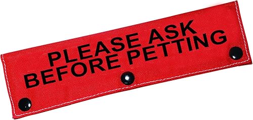 Miniatura 8 de Divertida funda para correa para perro, por favor, pregunte antes de acariciar, correa para perro, funda para regalo de cumpleaños para mascotas