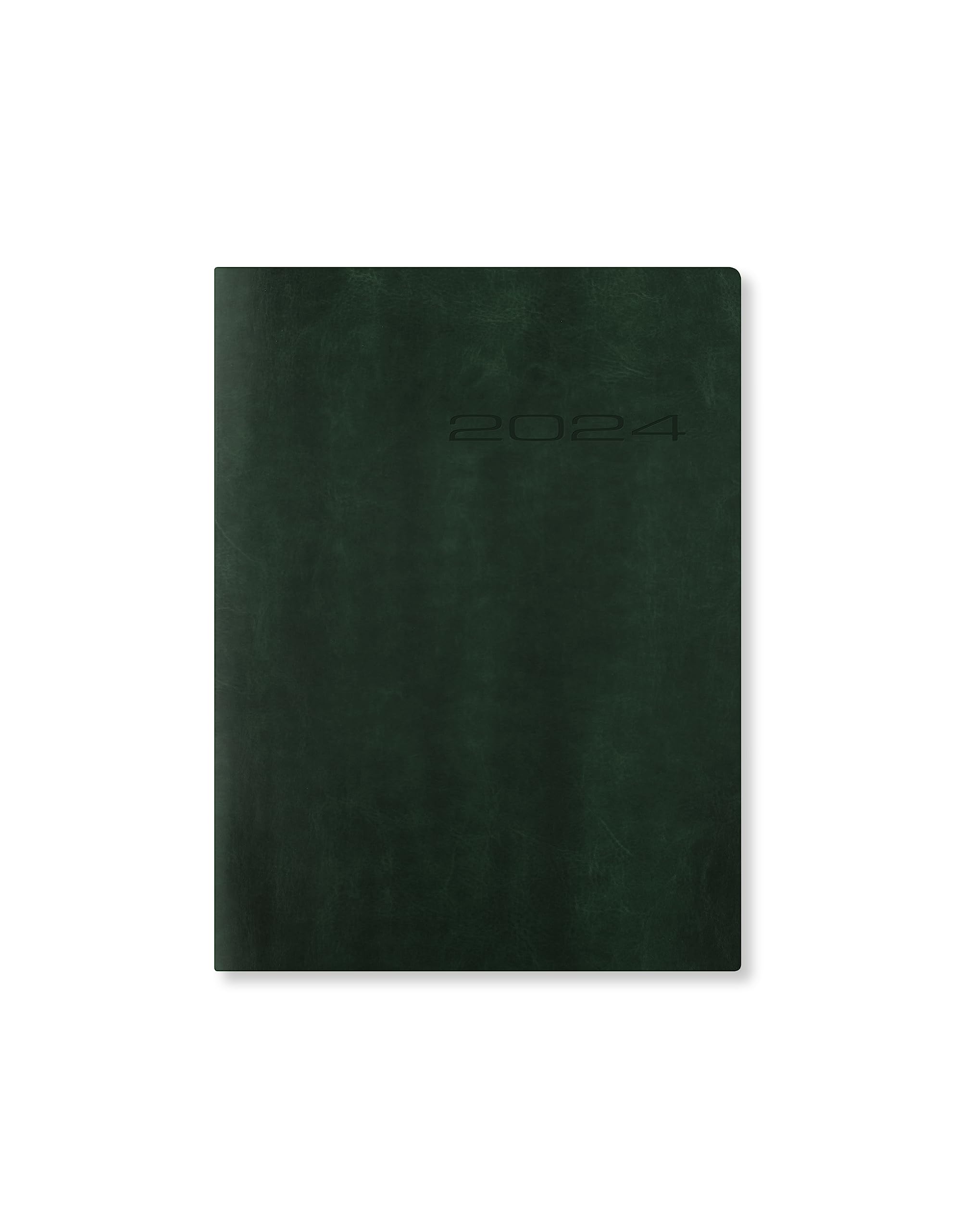 Letts Lecassa 2024 A6+ week to view diary - British Racing Green, 120 x 165 mm