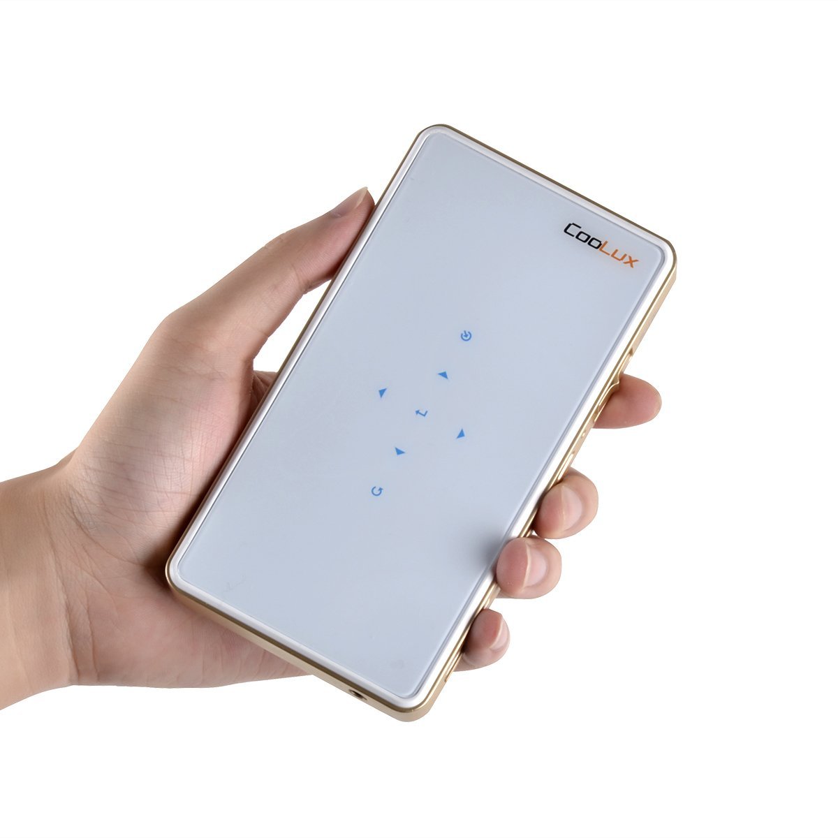 Coolux Presentation Projector 120 ANSI Lumens 480P Supported 1080p DLP Small Projector Micro Projector White