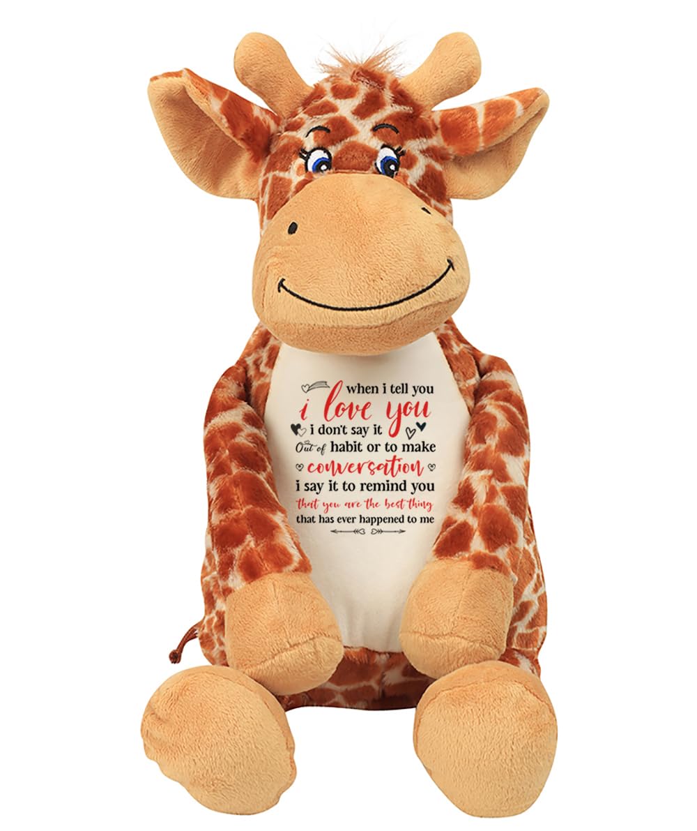 Getagift When I Tell You I Love You I Don't Say It Out of Habit, Valentine's Day Gift, Soft Toys, Teddy Bear. (Giraffe)
