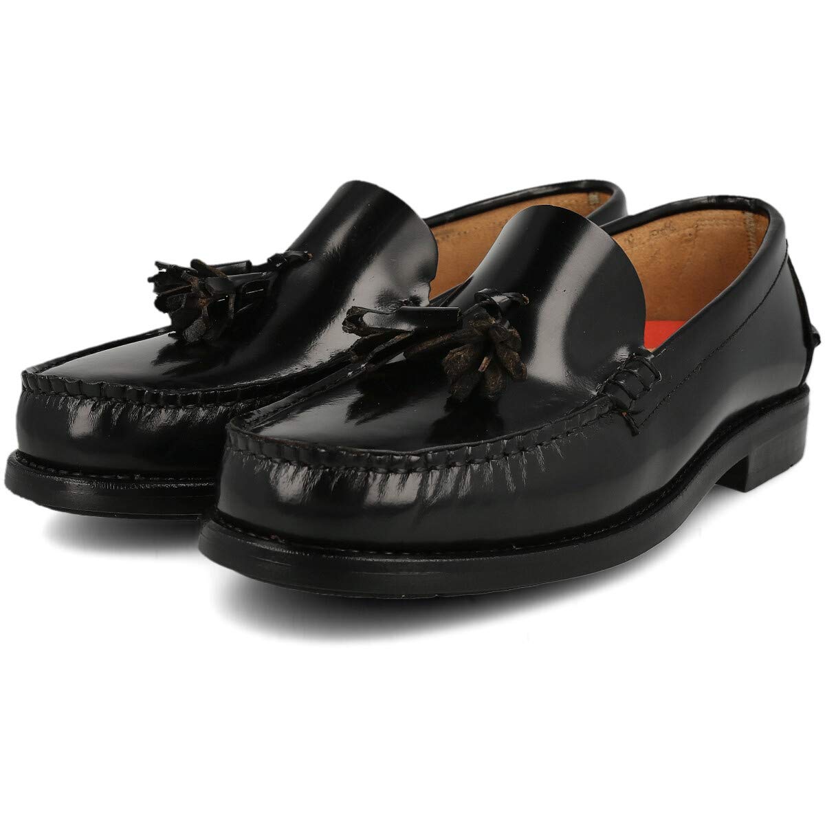 Mocasin de Piel para Hombre. Hechos en España. Zapato Clasico Antifaz y Borlas para Caballero. Piso de Goma Muy Flexible. Piel Florentic Antiarrugas