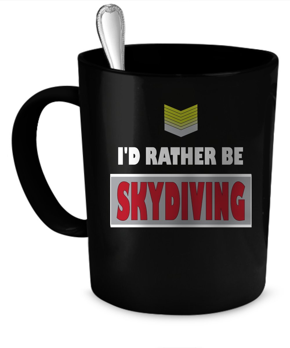 Skydiving Coffee Mug. Skydiving gift 11 oz. black