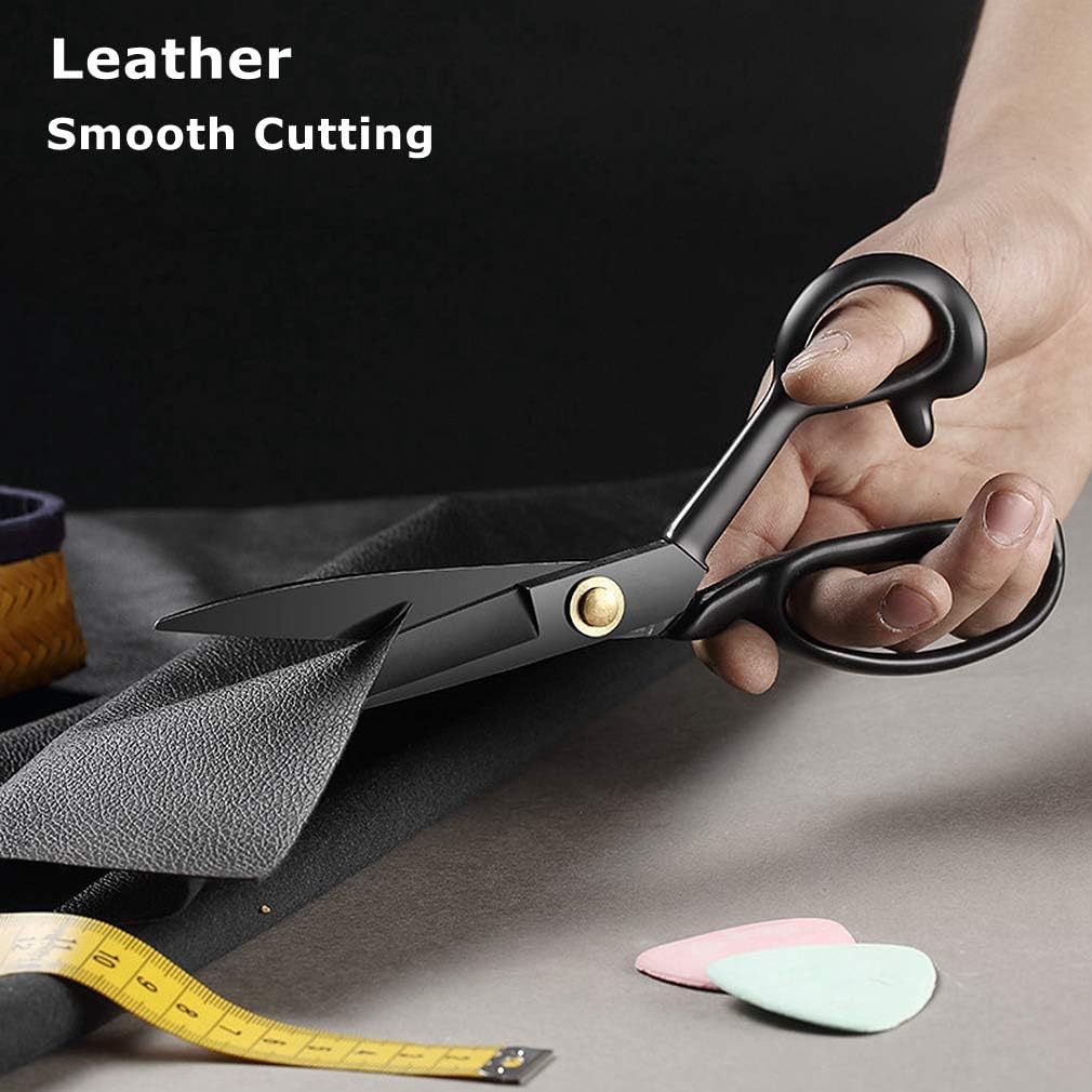 Fabric Tailor Shears Professional 12" Heavy Duty Sewing Scissors for Leather Clothes Industrial Strength High Carbon Steel Tailor Scissors Sharp for Home, Office, Dressmaker, Costume Designer