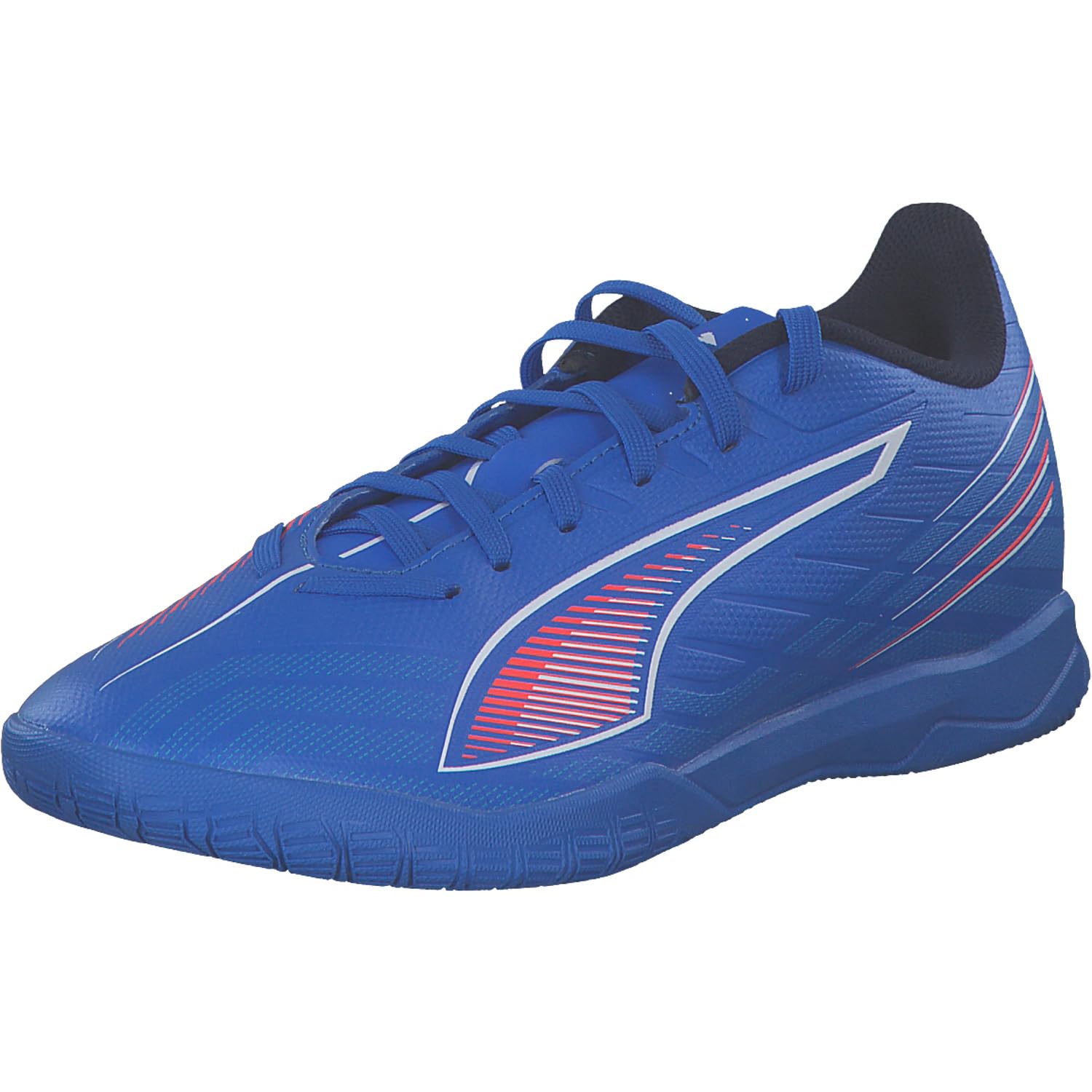 Puma Tenis de fútbol Ultra 6 Play It Unisex, Ultra Blue Puma White Glowing Red, 41 EU
