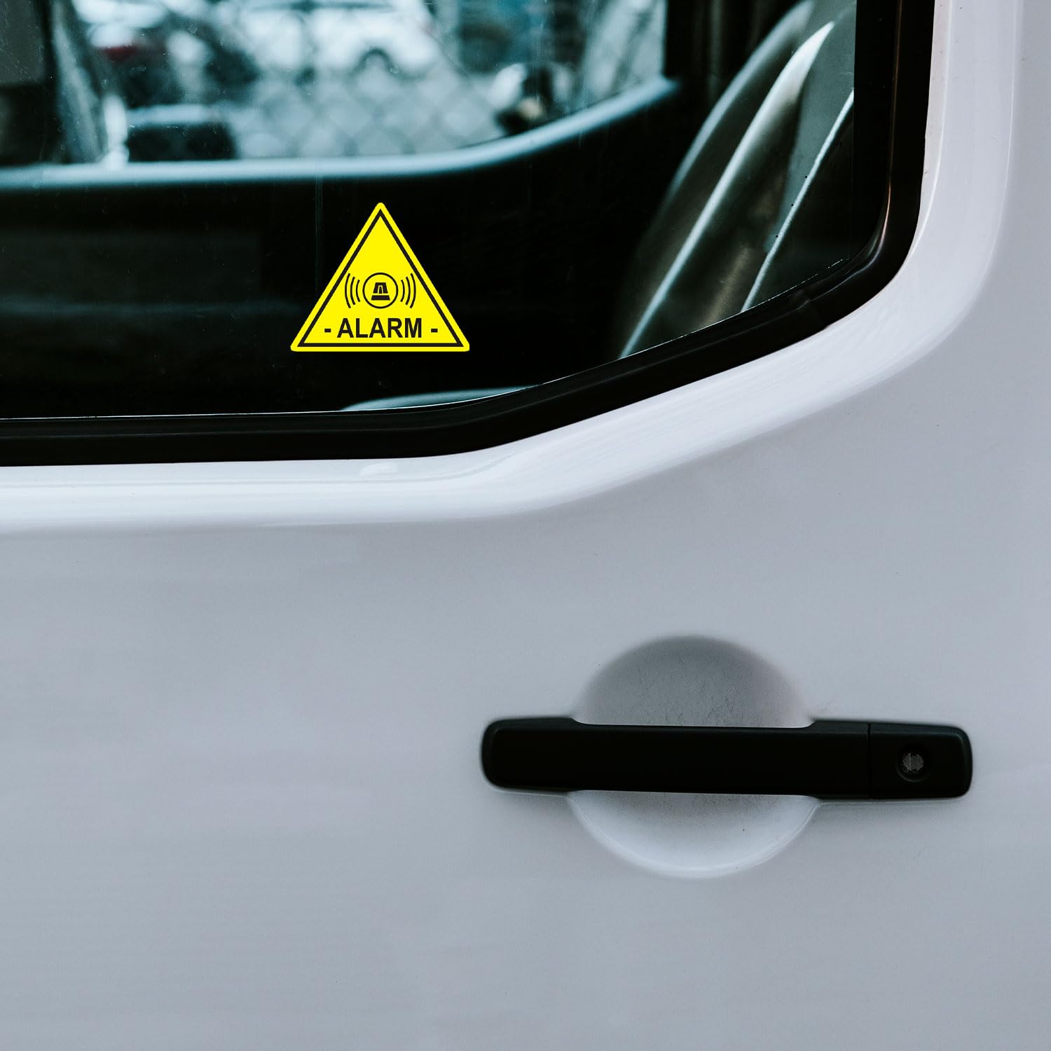 Adesivi Antifurto ISecur – 5 Pezzi Ø40 Mm – Vetrofani Per Casa, Auto, Macchinari – Made In Germany