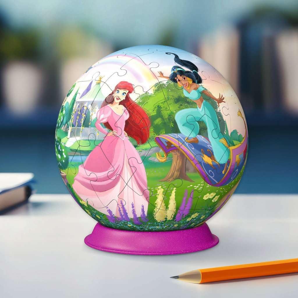 Ravensburger 3D Puzzle 11579 Disney Princess Puzzle Ball in Three Dimensions by Motif or Numbers for Big and Small Fans of Disney Princesses from 6 Years