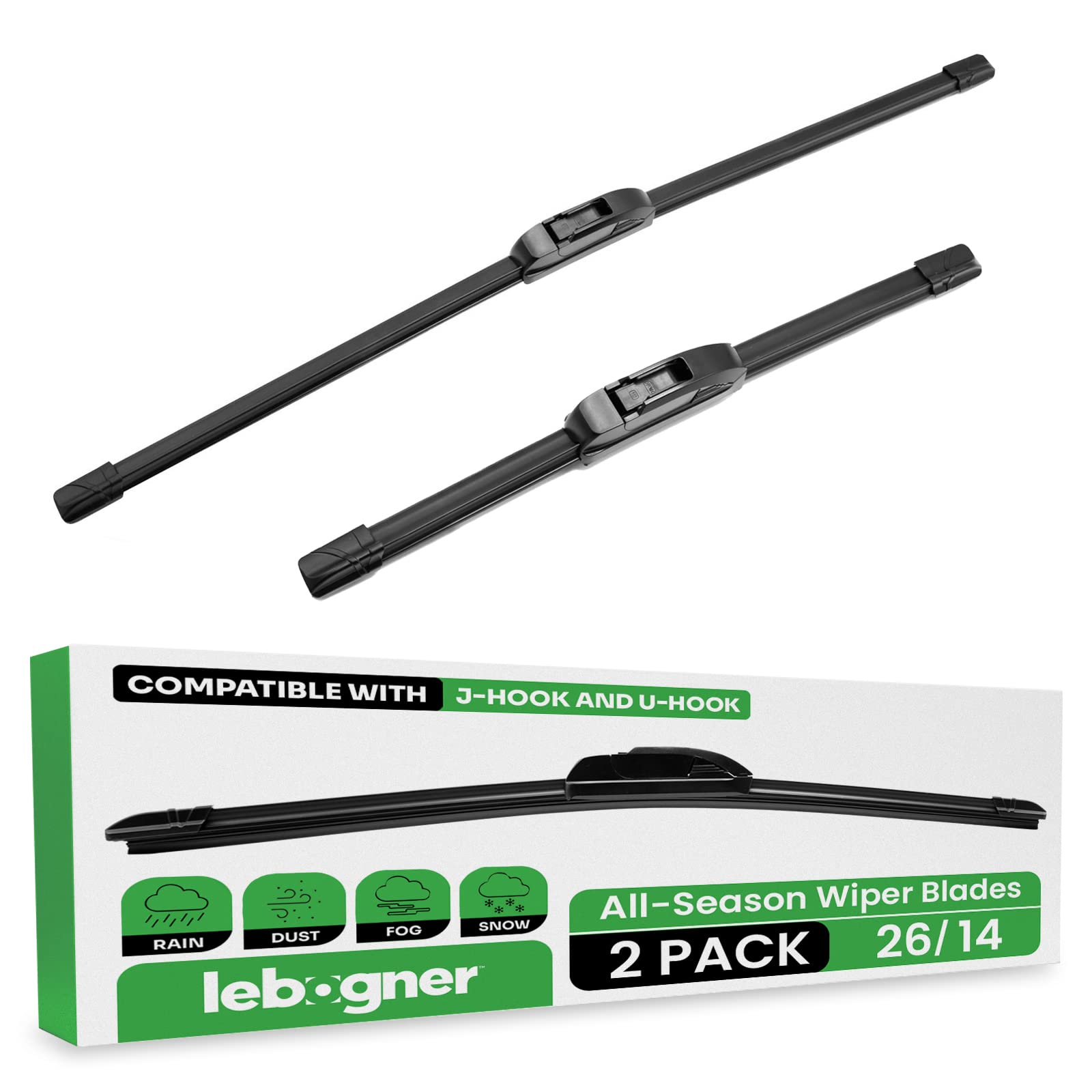 即日出荷 Premium Beam Wipers for 2019 Hyundai Kona Set w Rear Trico Force