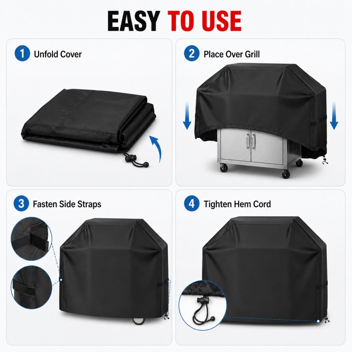 Copertura Barbecue per GrillSymbol GS600 Gas Grill 2012–2018, Copri Barbecue da Esterno Impermeabile Telo Protettivo BBQ Grill Anti Polvere