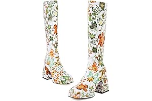 Women's Funky Flowery Combat Boots