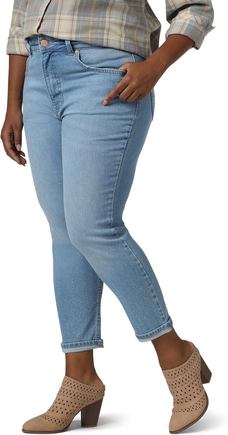 Riders Womens Plus Size Heritage High Rise Relaxed Fit Skinny Ankle Jean - Image 4