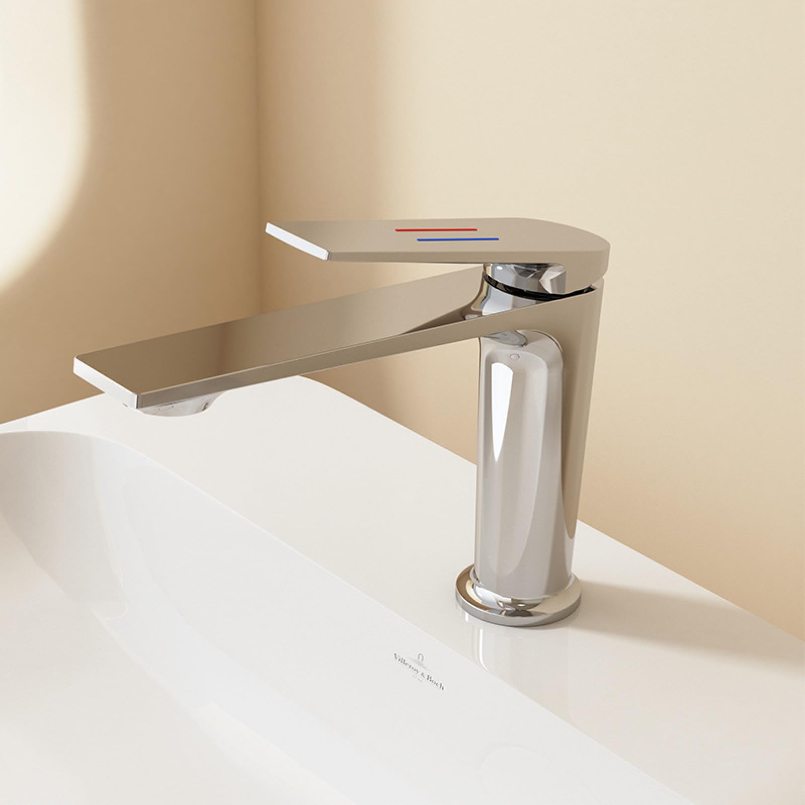 Fanjubei Electroplated Color Bathroom Copper Hot And Cold Basin Faucet,