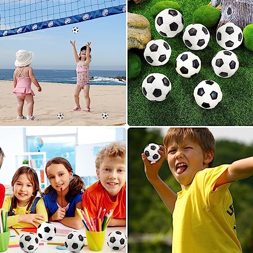 Mini Fußball 12 Stück, Mini Sportbälle, Schaumstoffbälle, Stressball Kinder, Softball Fußball, Antistressball, Fussball Klein, Fußball Stressbälle für Kinder und Erwachsene