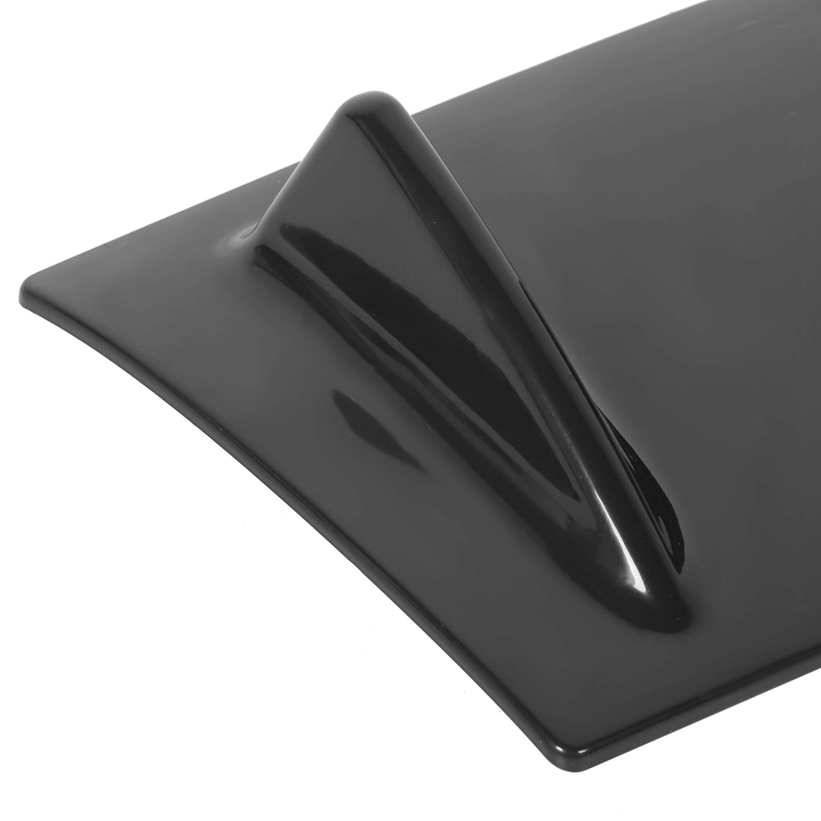 Qiilu Diffusore del paraurti posteriore, diffusore del labbro del paraurti posteriore Spoiler universale nero lucido resistente agli agenti atmosferici per la modifica
