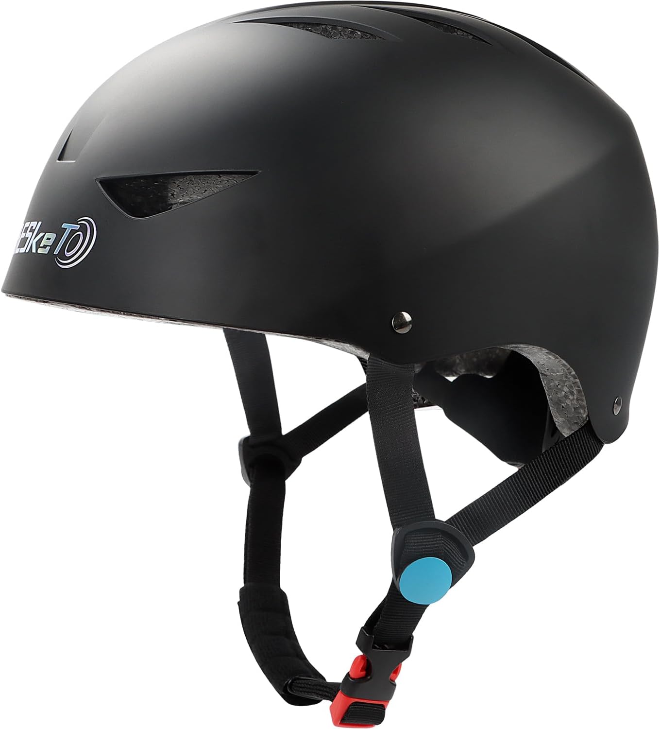 Skateboard Helmet, Lightweight Adjustable Skating Helmet, Breathable ABS Hard Shell Scooter Helmet for Multi, Sport Skateboarding Roller Skate BMX for Boys Girls Teens