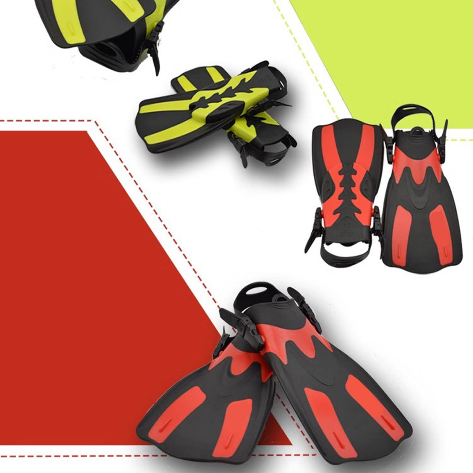 Palmes de natation réglables - Palmes de plongée professionnelles - Accessoire de plongée