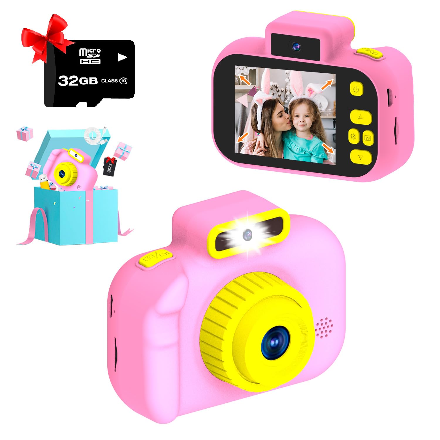 Fotocamera per bambini, giocattolo per fotocamera digitale, regali per bambini 3-12 anni, ragazzi e ragazze - Giochi e Prodotti per l'Età Evolutiva