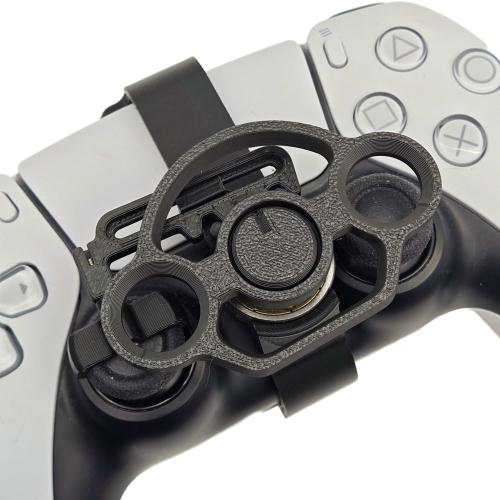 Volantes de Carreras para PS5 para PS5 Slim, Mini Volante Controlador de Juego Volante Auxiliar Accesorios de Repuesto para PS5 para PS5 Slim (Modelo de doble orificio)