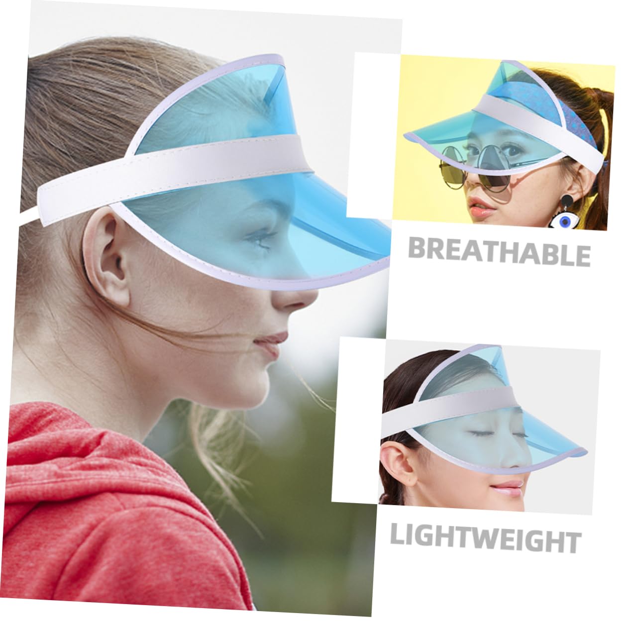 TOYANDONA 4piezas Sombreros Ajustables para Hombres y Mujeres Viseras Deportivas De Verano De Playa Protección UV para Actividades