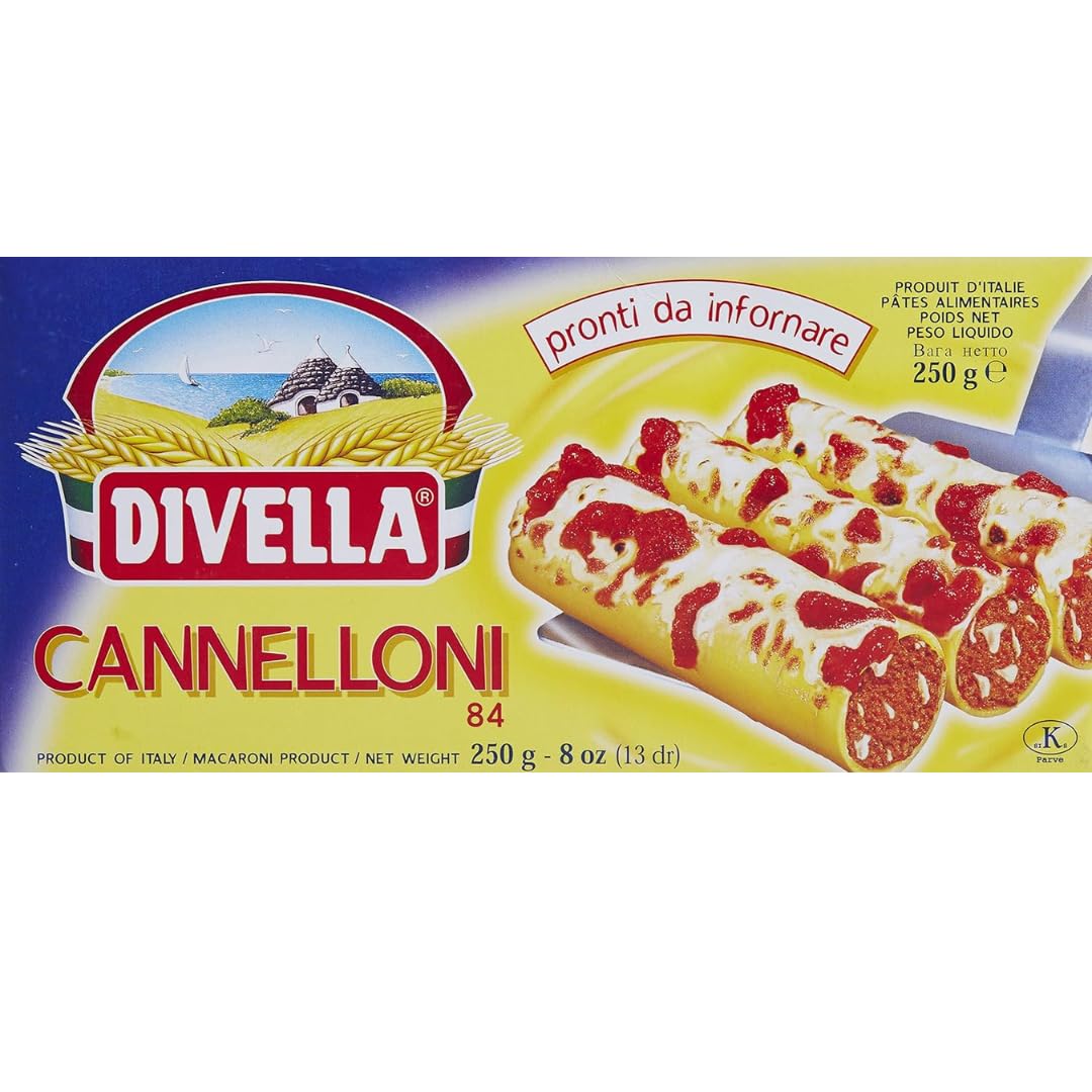 Divella Cannelloni Pasta Tubes 250g N. 84 (1x250g)