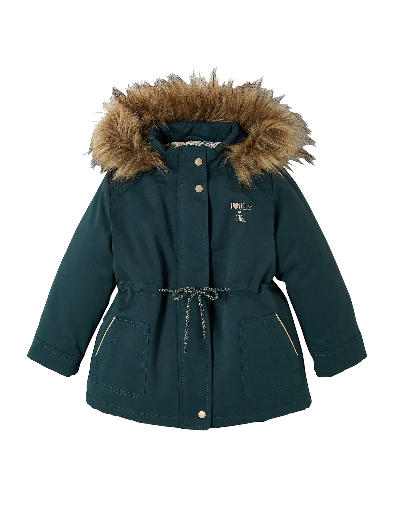 VERTBAUDET Parka fille 3 en 1 hiver à capuche Vert 4A