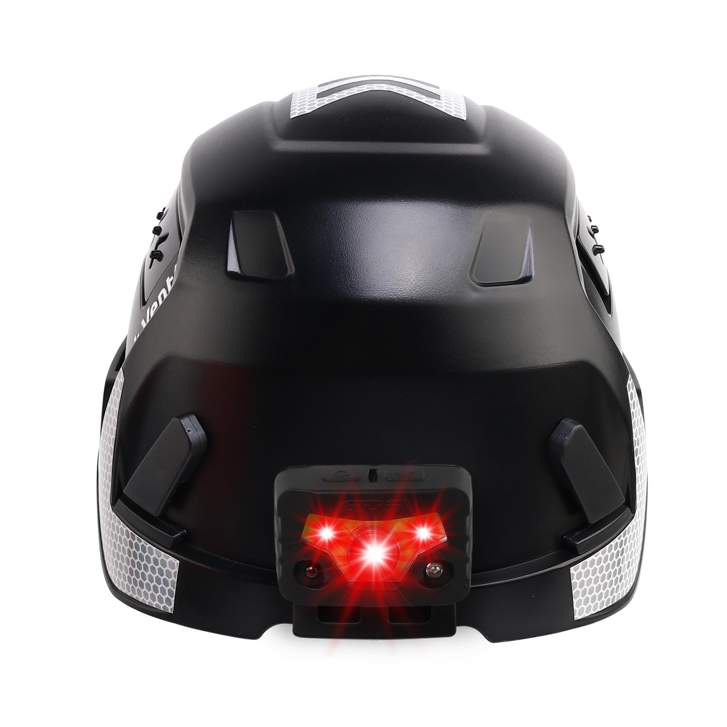 GREEN DEVIL VOLTEK Vent AIR Set - Höhenarbeits-Schutzhelm EN12492 Zertifiziert, Industrie- & Bauhelm mit vorinstallierten Stirnlampenbuchsen + Helmleuchte mit Bewegungssensor
