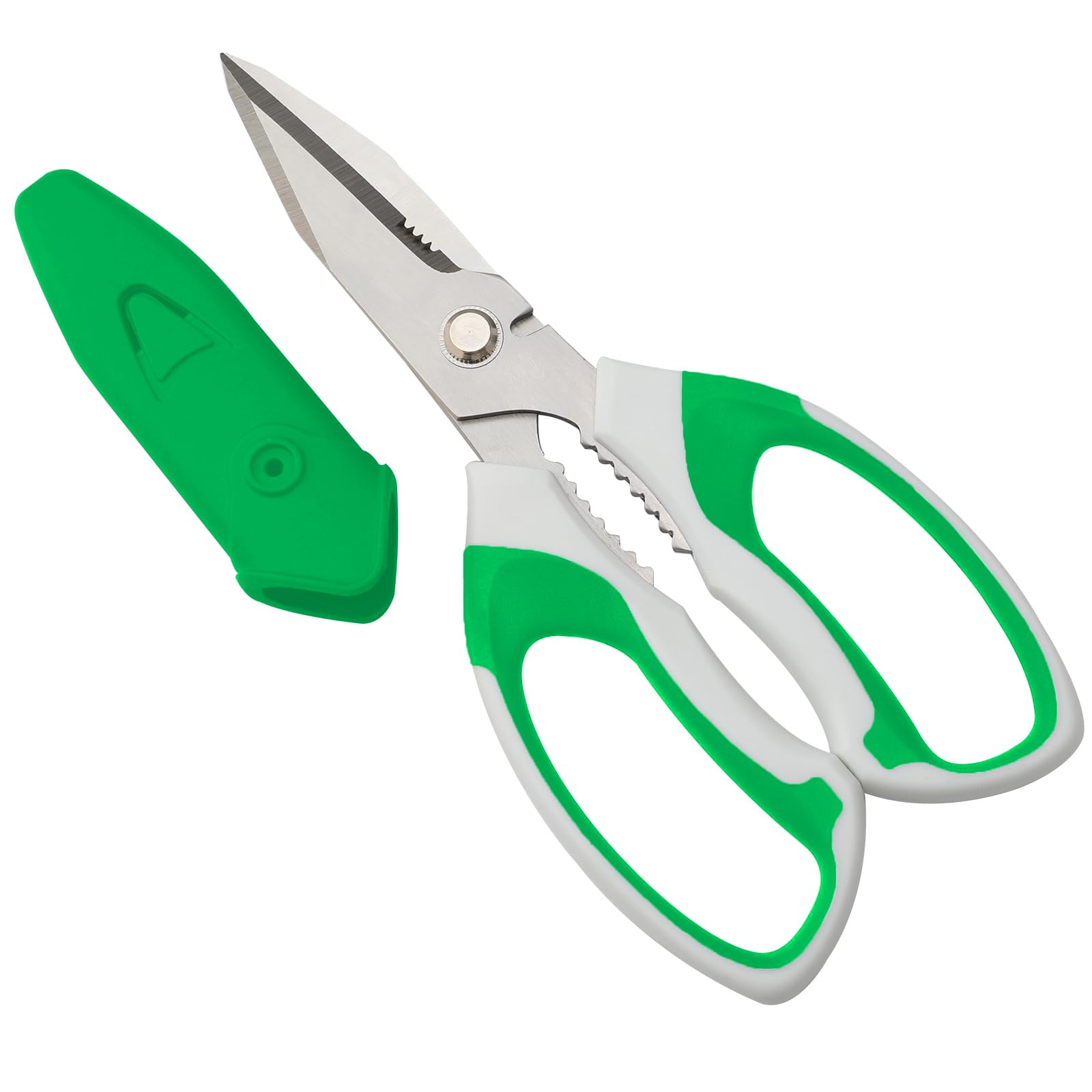 BoFuYuan Utility Scissors All Purpose heavy duty 8-Inch Green
