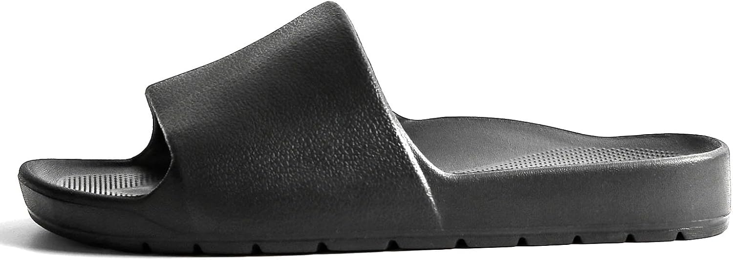 Slides for Women and Men Arch Support Slide Sandals Slip Resistant Shower Slippers Cushioned Pool Slides