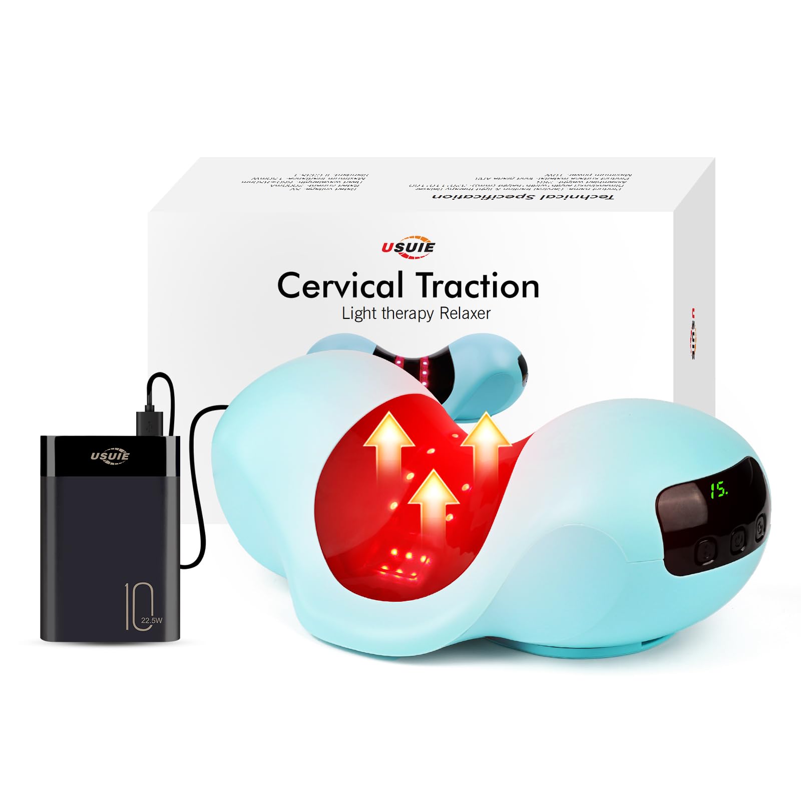 Red Light Therapy Neck Traction Pillow