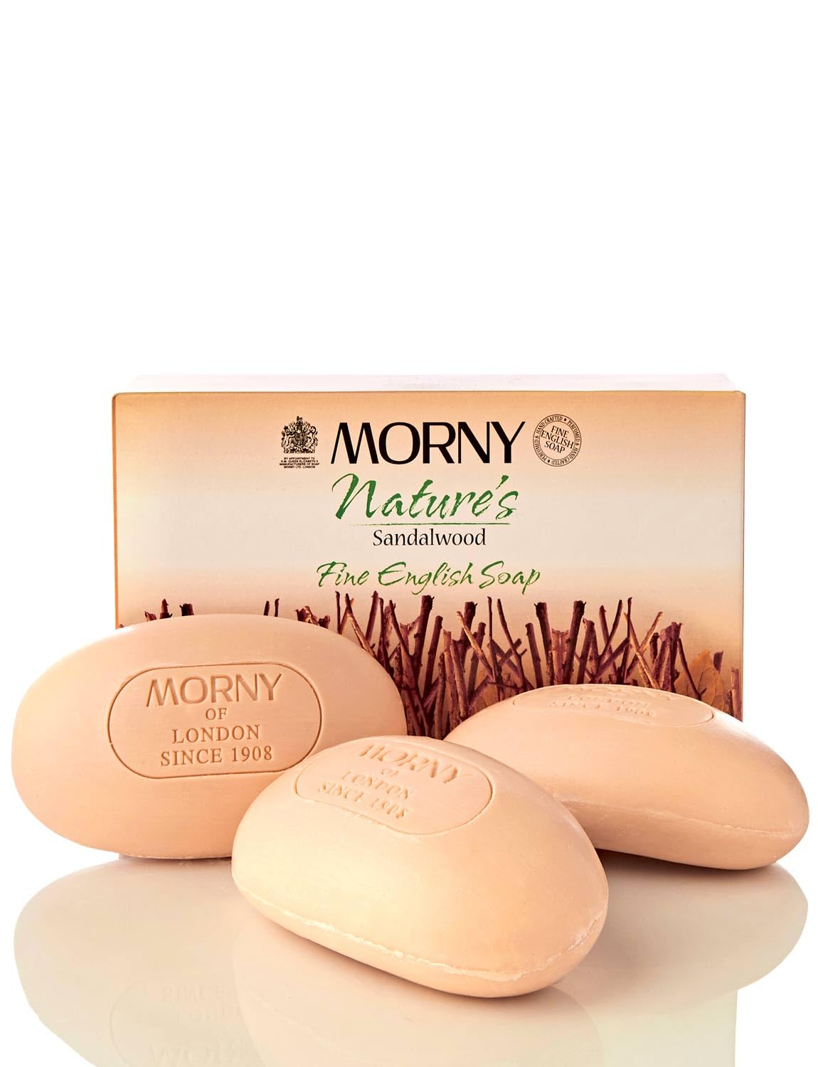Morny Fine Soap Triple Pack - Sandalwood (3 x 100g)