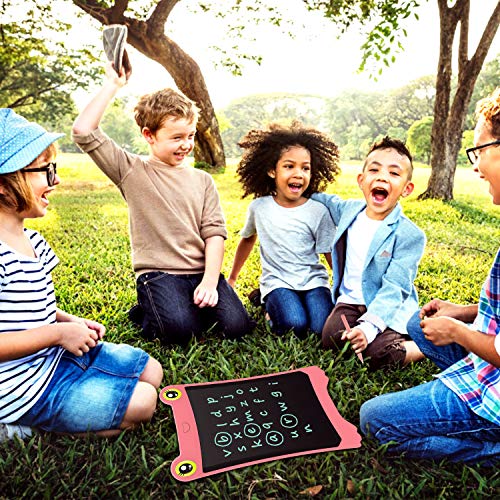 NEWYES 8.5 Inch LCD Writing Tablet Updated Frog Pad Children Electronic Doodle Board Jot Digital E-Writer Kids Scribble Toy with Lock Function Pink