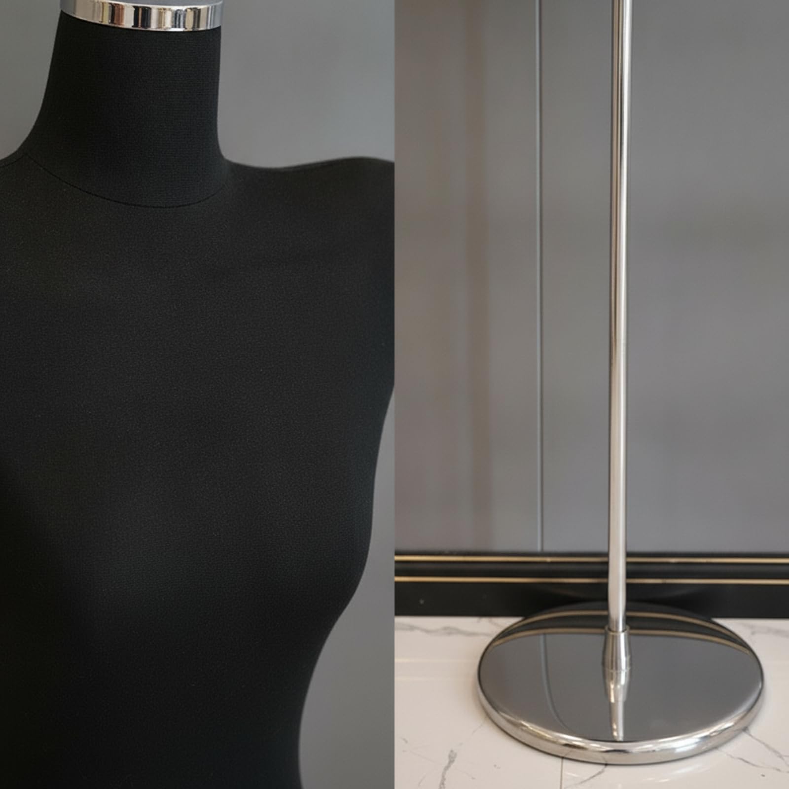 Schaufensterpuppe Damen Torso Büste Schneiderpuppe Schneiderbüste Kleiderpuppe Formstabil mit Schmaler Taille Zeigt Fall Und Schnitt von Blusen Und