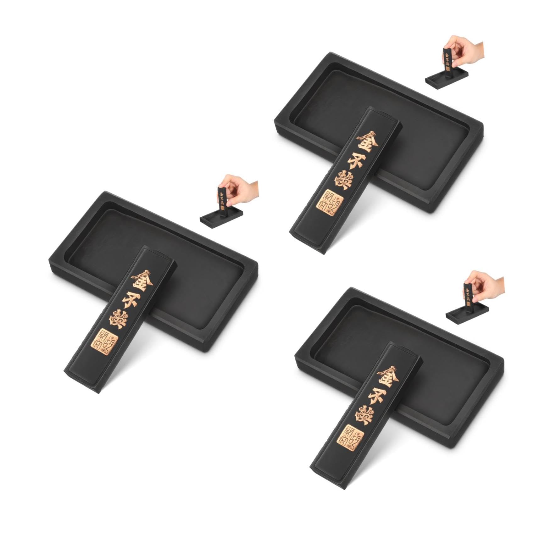 3ensembles Encre Chinoise Traditionnelle De Avec Encre Pour Et Peinture Outil Pratique Pour Étudiants Naturelle