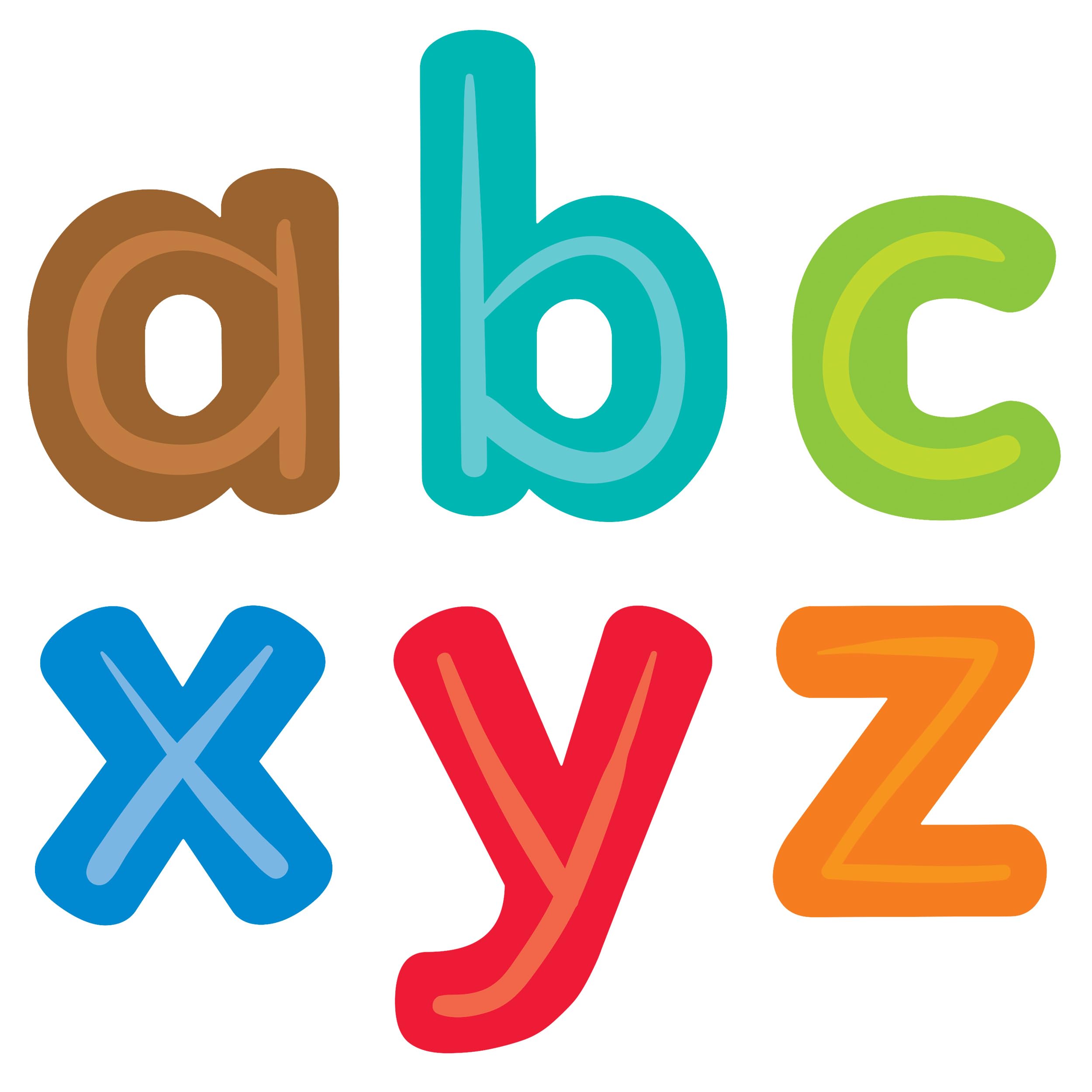 Carson Dellosa 90-Piece Modern Mix Cutout Letters, 4" Colorful Lowercase Alphabet Decorations for Bulletin Board, Posterboard, Party, and Classroom Decor