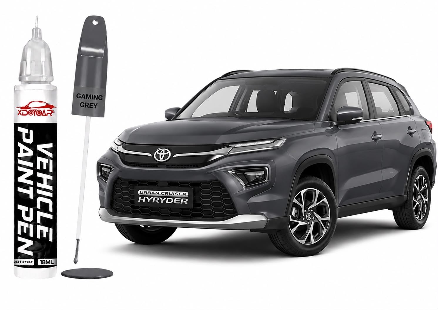 xdotoar Car Scratch Remover Pen - TOYOTA (GAMING GREY, GLANZA) | Exact Color Match Car Touch Up Paint Pen | Advanced 2K Technology Formula | Scratch Remover from Car - Quick Dry & Waterproof-image-44