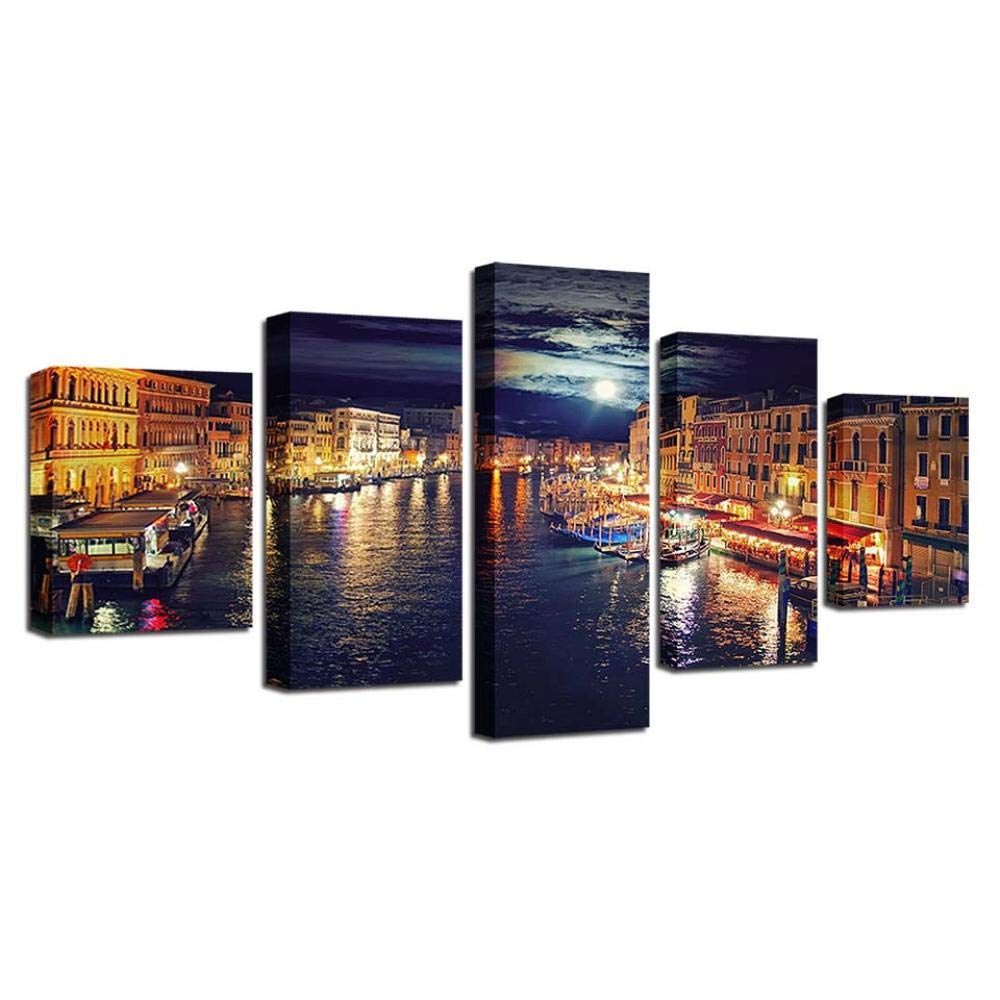 Impression sur toile Night view pour un salon moderne chic - 8