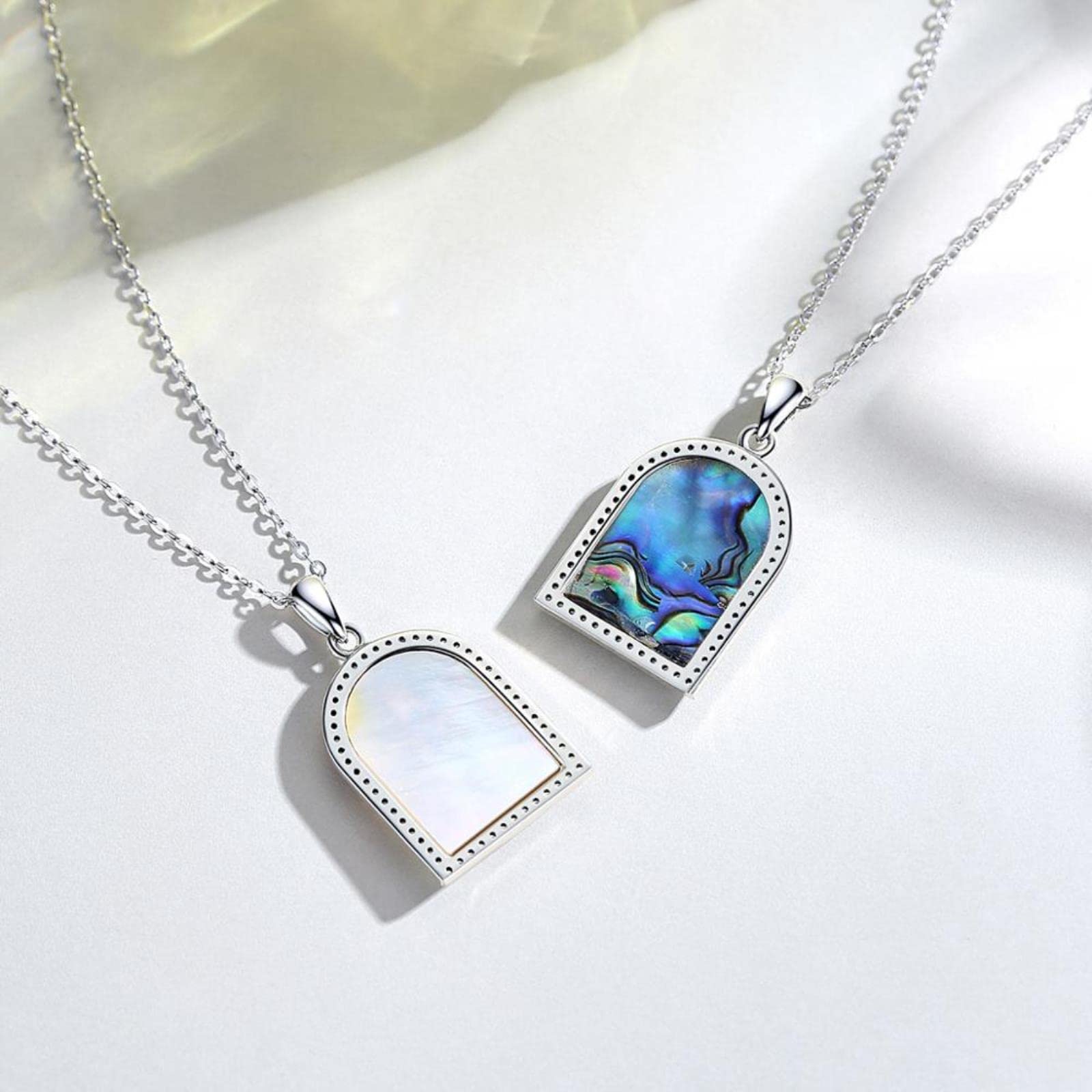 Colgante De Cruz De Jesús De Plata De Ley 925, Collar De Concha De Madreperla, Collar De Cristal Cz, Joyería Fina