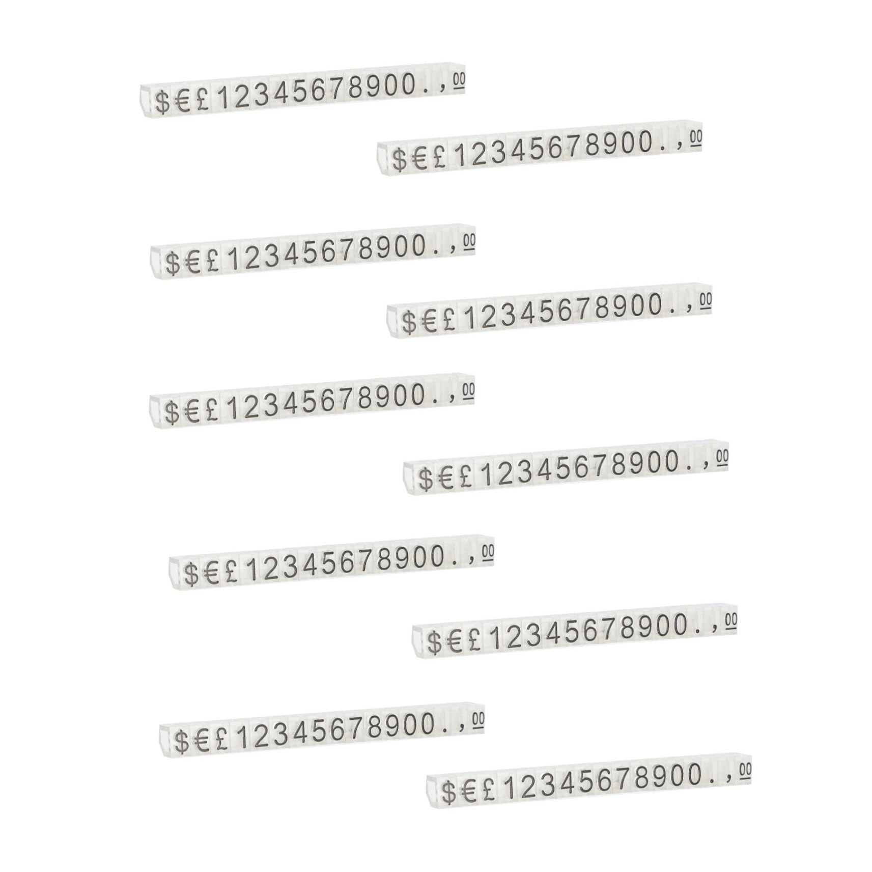 BUTIFULSIC 2sets Supermarket Display Boards Sturdy Plastic Labels for Jewelry Easy to Clean 10pcs*2