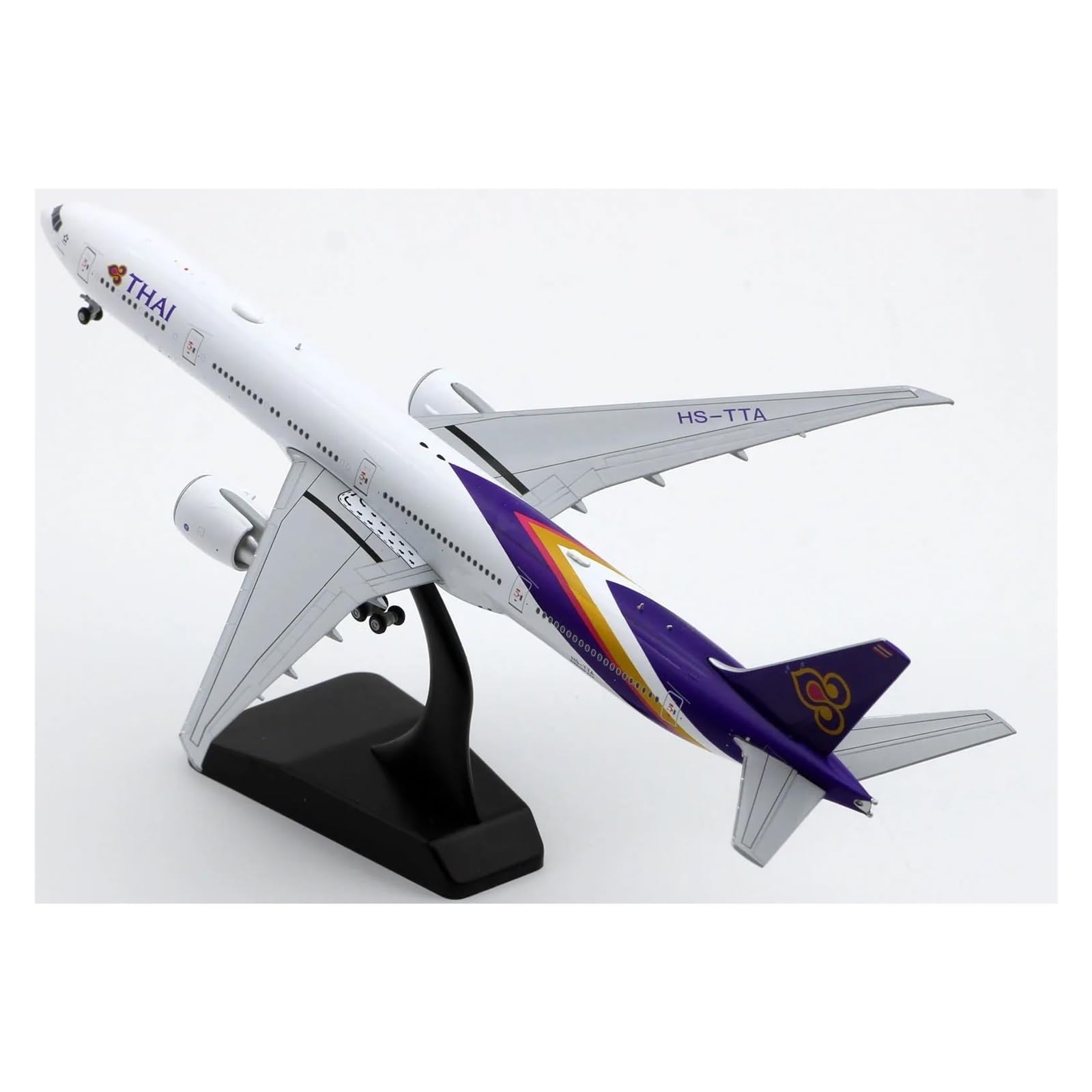 Avión a Escala 1:400 para Thai Airways Boeing B777-300ER Modelo de avión Modelo de avión de aleación fundida Modelo de avión de pasajeros Adecuado para exhibición