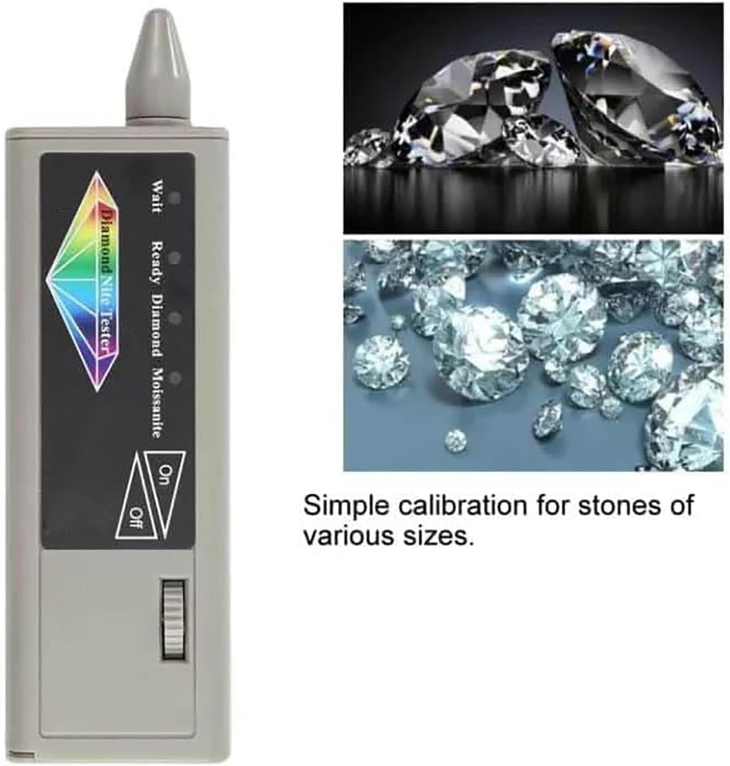 Diamond Tester Pen - Portable Jewelry Tester with Sensitive Chip - Quick Battery-Powered Tool for Jewelry Experts - Battery Not Included