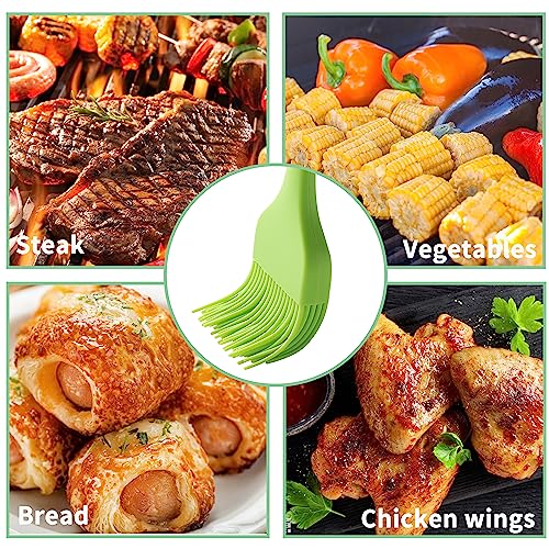 4PCS Silicone Basting Pastry Brush, MONGSEW Heat Resistant Food Brush Spread Oil Butter Sauce for BBQ Grill Baking Kitchen Cooking, BPA Free, Dishwasher Safe (Multicolor, 4 Pcs) - Thumbnail 4