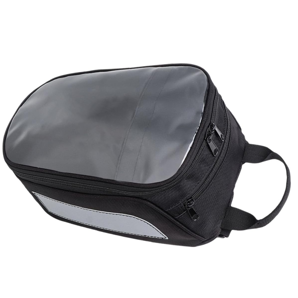 CLISPEED Bolsa de Depósito para Motocicleta Negra de Tela Oxford