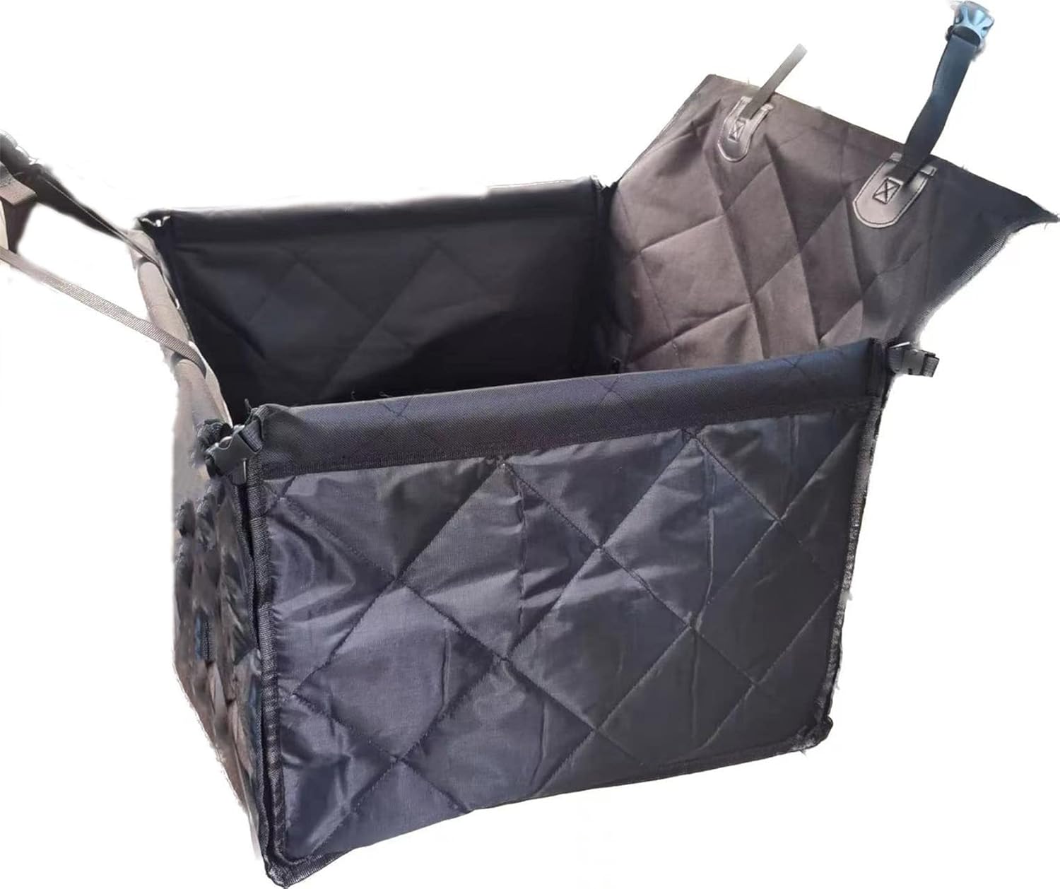 DaBoJinGo Alfombra de Perro de un Solo Asiento Plegable para Coche de Mascotas, Asiento de Coche para Perros Extra Estable, Extensor de Asiento para Coche