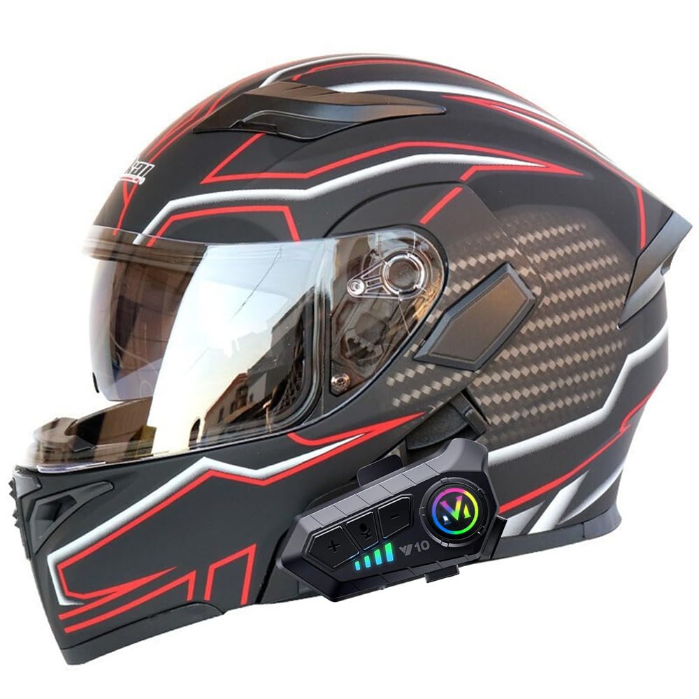 MOTOBOSSシステムヘルメットBluetooth付き(1回のみ使用) Amazon.co.jp: MOTOBOSS システムヘルメット ブルートゥース付きバイク