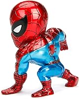 Vista 3 de Jada Toys Marvel - Figura clásica de Spiderman de 4 pulgadas, rojo, talla única