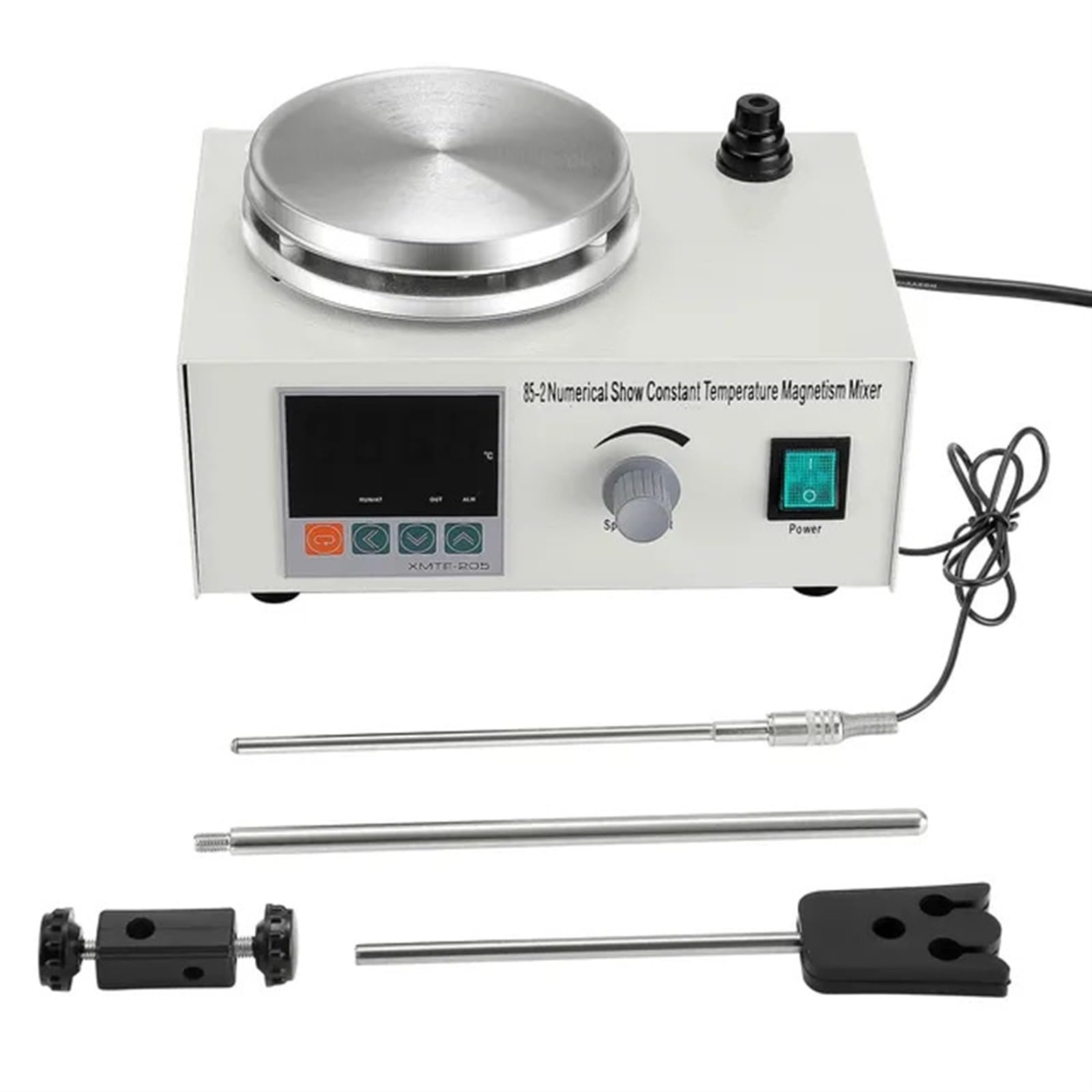 CUDTAPI 200W Lab Mixer Machine Heating Magnetic Stirrer 1000ml Hot Plate Magnetic Stirrer Lab Dual Control Mixer For Stirring