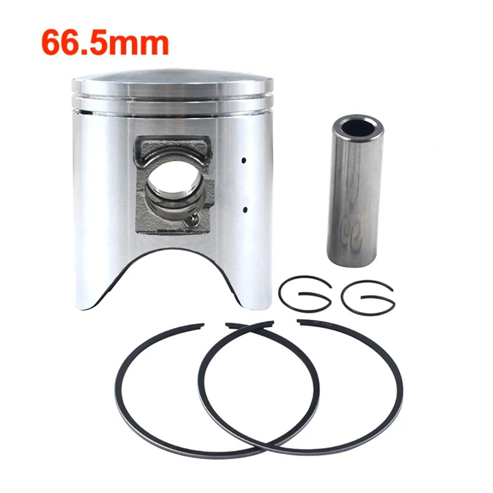 Cilindro Pistone Kit Kit Fasce Elastiche Motore Moto Foro STD ~ +100 Dimensioni 66mm ~ 67mm Per CRM250 246 Per KAE MD24 Per CRM 250(1Set 66.5mm)