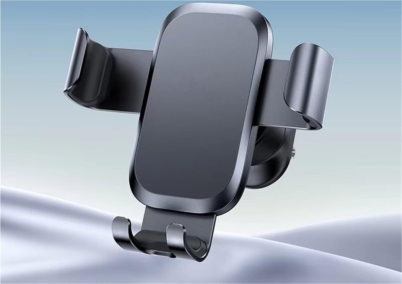 para Huawei para Realme Universal Moile Phone Baseus Soporte Teléfono Coche Metal Gravity Phone Stand Air Vent Car Holder Stand Accesorios Suporte Telemovel Carro(Silver)