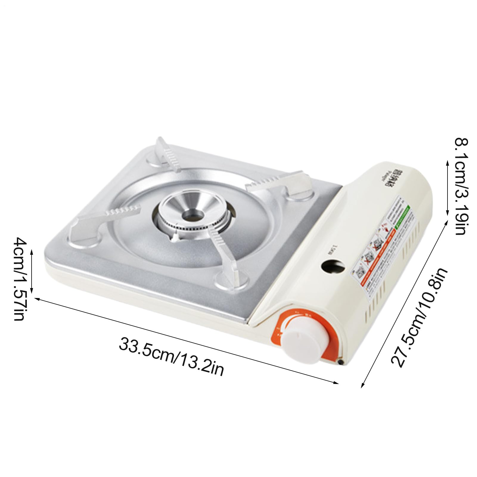 Réchaud de Camping Portable Cuisine Extérieure Portable pour Randonnée | Brûleur Léger Ultra-Plat Compact pour , Randonnée et Cuisine en Extérieur avec Table de Cuisson Portable