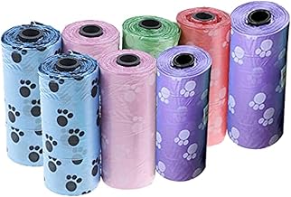 BRAVIK Disposable Diaper Bags – 120 Count (8 Rolls), Unscented Leak-Proof Baby Diaper Trash Bags, Convenient for Travel & Home, Quick Clean-Up, Odor Control for Newborn & Infant Diapers